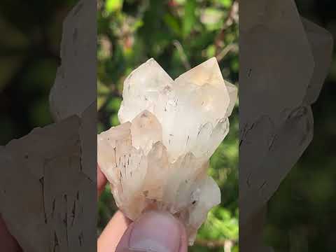 Natural Hollandite Star Cascading Quartz Cluster x 1 From Ambositra, Madagascar