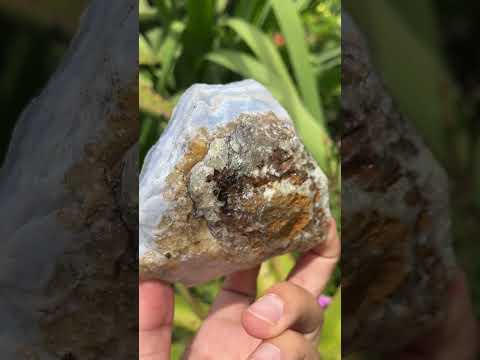 Natural Blue Lace Agate Crystalline Plate Specimen x 1 From Namibia