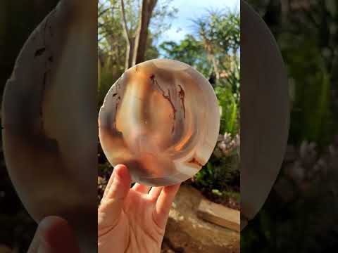 Hand Made Medium Size Turned Banded Agate Bowl x 1 From Maintirano Madagascar