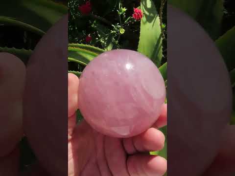 Polished Large Gemmy Star Rose Quartz Sphere x 1 From Ambatondrazaka, Madagascar