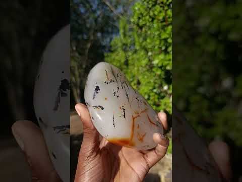 Polished Dendritic Carnelian Agate Display Piece x 1 From Moralambo, Madagascar