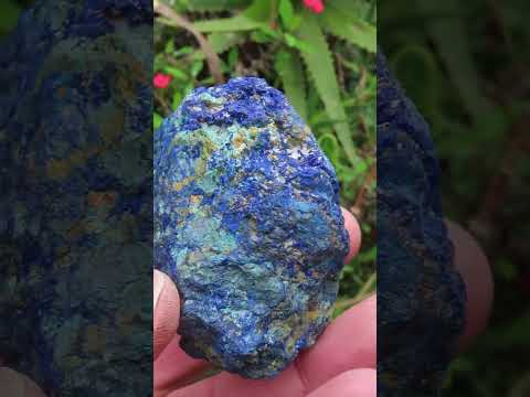 Natural Rare Azurite and Malachite Specimen x 1 From Jakka Mine, Congo