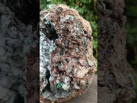 Natural XL Drusy Coated Chrysocolla with Ball Malachite Museum Specimen x 1 From Lupoto Mine, Congo