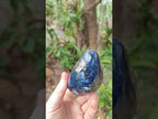 Polished Rare Deep Blue Dumortierite Gemstone Standing Display Crystal x 1 From Madagascar
