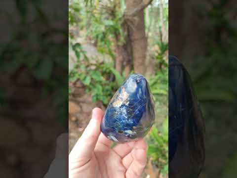 Polished Rare Deep Blue Dumortierite Gemstone Standing Display Crystal x 1 From Madagascar
