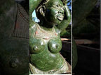 Hand Made XL Dancing Woman Verdite Bust Sculpture x 1 From Zimbabwe