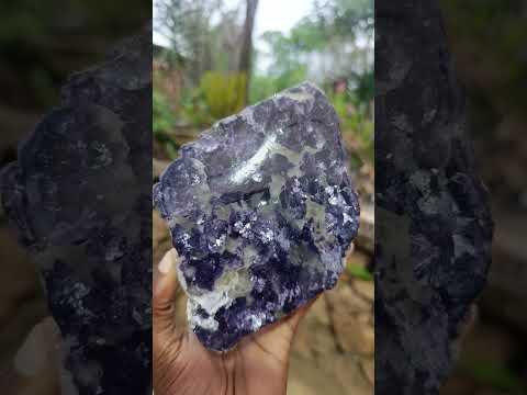 Polished One Side Silver Leaf Lepidolite Gemstone Display Piece x 1 From Zimbabwe