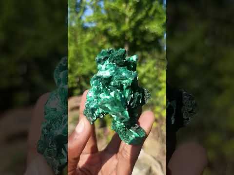 Natural AA Grade Silky Malachite Specimen x 1 From Kasompe, Congo
