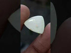 Polished Ethiopian White Trillion Cut Precious White Opal Cabochon x 1 From Welo, Ethiopia