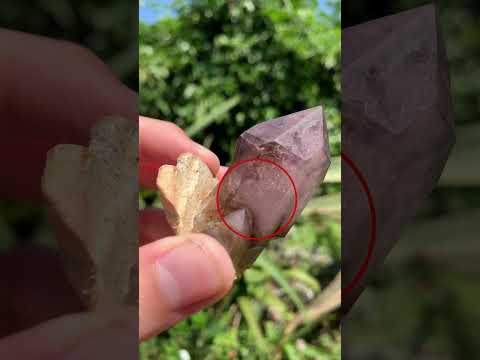 Natural Double Terminated Tabular Sceptre Window Amethyst Crystal With Enhydro x 1 From Brandberg, Namibia