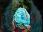 Natural Drusy Coated Chrysocolla with Malachite on a Ferro Dolomite Matrix x 1 From Lupoto Mine, Congo