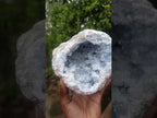Natural Cabinet Size Blue Celestite Geode Specimen x 1 From Sakoany Madagascar