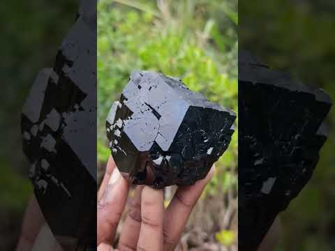 Natural Mirror Shiny Cascading Schorl Black Tourmaline Crystal x 1 From Erongo Mountain, Namibia