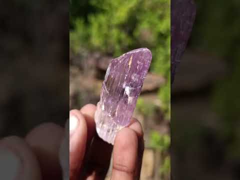 Natural Bright and Beautiful Pink Kunzite Gemmy Crystal x 1 From Afghanistan