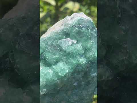Natural Green Cubic Fluorite Cabinet Specimen x 1 From Mandrosonoro Madagascar