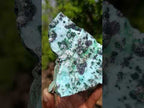 Natural Contrasting Triangular Drusy Coated Chrysocolla with Fibrous and Ball Malachite x 1 From Lupoto Mine, Congo