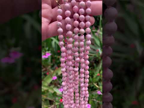 Hand Made Rare Vintage Rhodochrosite Bead Necklace - Sold Per Item - From Argentina