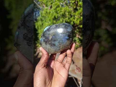 Polished Blue Flash Labradorite Standing Display Piece x 1 From Tulear, Madagascar