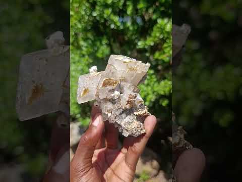 Natural Highly Fluorescent Twin Stacked Rhombohedral Calcite Crystal Specimen x 1 From Albert's Mountain, Lesotho