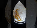 Polished Golden Veiled Window Quartz Crystal x 1 From Akansobe, Madagascar