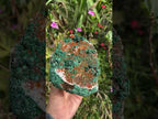 Natural Silky Ball Malachite On Druzy Crystalline Dolomite Matrix Specimen x 1 From Kambove, Congo