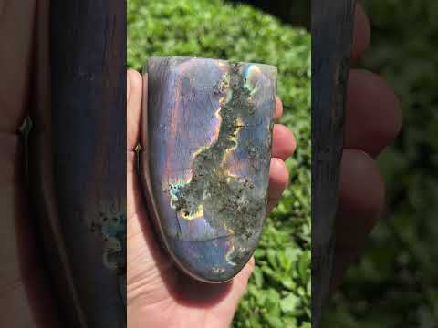 Polished Pure Purple Flash Labradorite Display Piece x 1 From Tulear, Madagascar