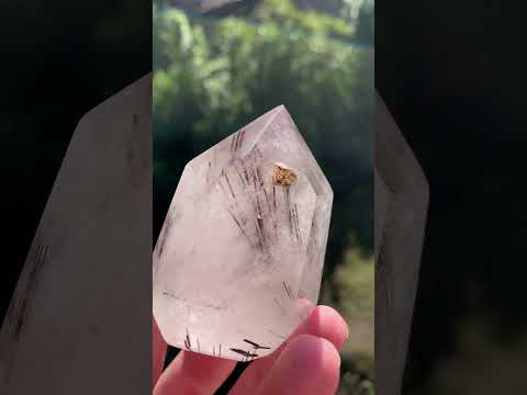 Polished Copper And Black Metallic Rutilated Quartz Crystal x 1 From Madagascar