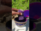 Hand Made and Natural Ultra Rare Amethyst Stalactite Inside of an Ostrich Faberge Egg  x 1 From South Africa