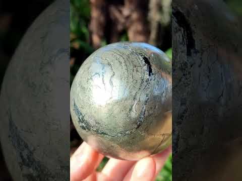 Polished Golden Pyrite "Pharaoh Stone" Sphere x 1 From Iron Duke Mine, Zimbabwe
