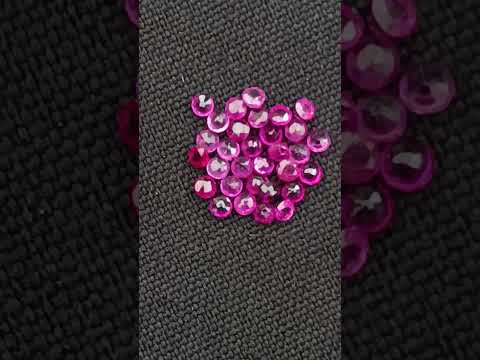 Polished Batch of 31 Faceted Rubies x 1 From Tanzania