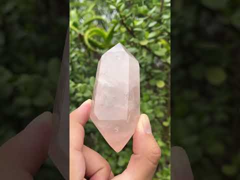 Polished Double Terminated Gemmy Rose Quartz Crystal x 1 From Ambatondrazaka, Madagascar