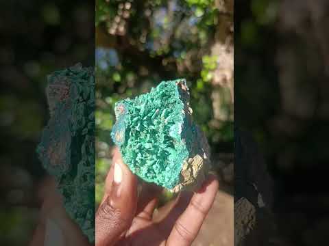 Natural Ultra Rare Malachite Barite Specimen x 1 From Shinkolobwe Mine, Congo