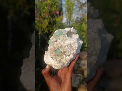 Natural Riemvasmaak Emerald Fluorite and Quartz Specimen x 1 From Riemvasmaak, South Africa