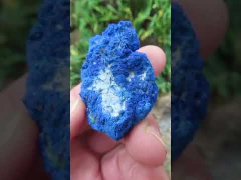 Natural Crystalline Azurite And Malachite Nodule x 1 From Jakka Mine, Congo
