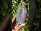 Polished Fire Strawberry Agate Display Crystal x 1 From Mozambique