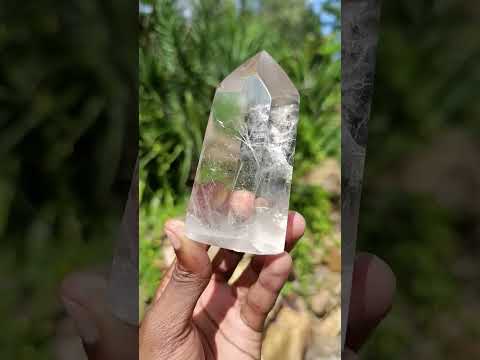 Polished Clear Quartz Display Crystal x 1 From Madagascar