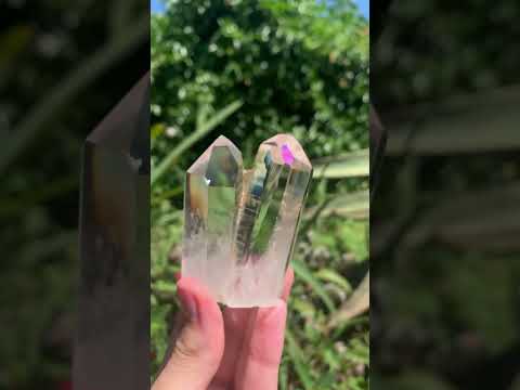 Polished Rare Twin Quartz Cluster x 1 From Madagascar