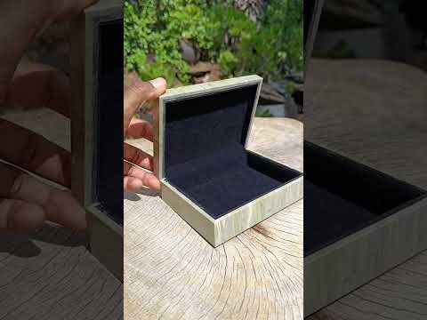 Hand Made Unakite and Butter Jade Stone Jewellery Box x 1 From South Africa