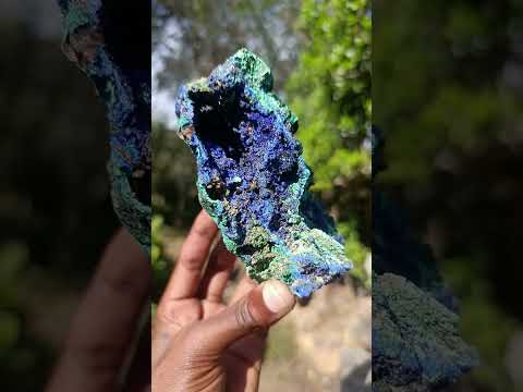 Natural Large Azurite with Malachite Cabinet Specimen x 1 From Jakka Mine, Congo