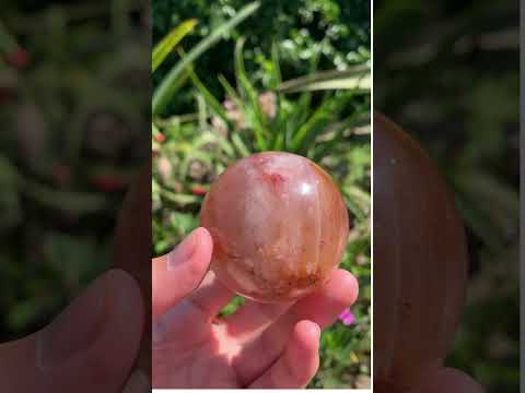 Polished Star Hematoid Girasol Crystal Sphere x 1 From Madagascar