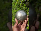 Polished Large Basalt and Pyrite Pharaoh Stone Sphere x 1 From Iron Duke Mine, Zimbabwe