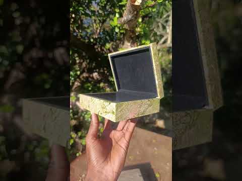 Hand Made Green and Pink Unakite Jewellery Box -Sold Per Piece - From Messina, South Africa