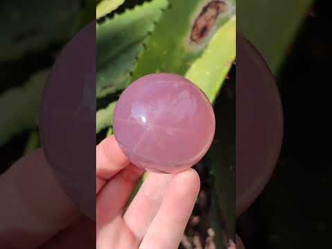 Polished Gemmy Star Rose Quartz Sphere with Rose Quartz Bowl Set x 1 From Ambatondrazaka, Madagascar