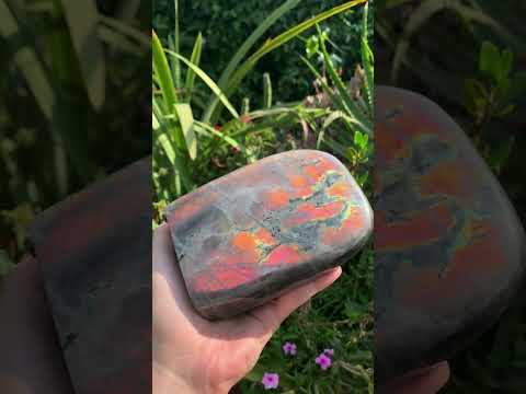 Polished Large Rare Purple Sunset Labradorite Standing Free Form x 1 From Tulear, Madagascar