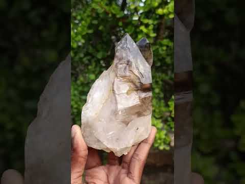 Natural Large Twin Smokey Brandberg Quartz Crystal x 1 From Brandberg, Namibia