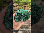 Natural Large Silky Malachite x 1 From Kasompe, Congo