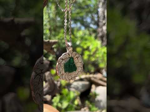 Hand Made Silky Malachite Set In A Silver Spoon x 1 From Kasompe, Congo