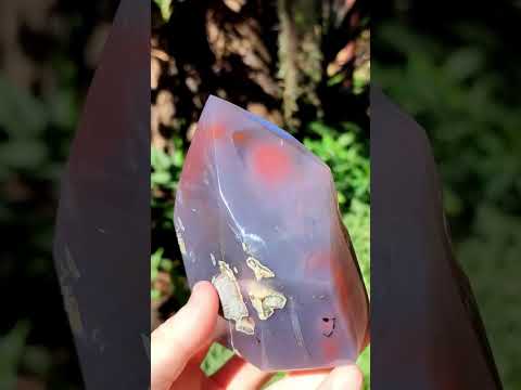 Polished Strawberry Agate Display Crystal x 1 From Mozambique