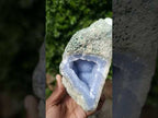 Natural Blue Lace Agate Geode Specimen x 1 From Nsanje, Malawi