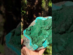 Natural Botryoidal Crystalline Malachite Specimen with Chrysocolla x 1 From Kolwezi, Congo